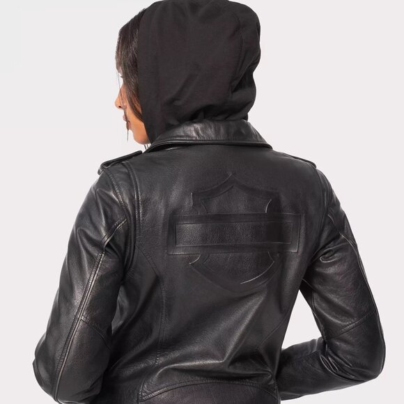 Harley-Davidson Women’s Potomac 3-in-1 Genuine Leather Riding Jacket, Size M - Picture 16 of 16